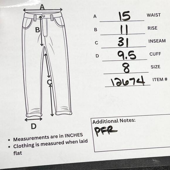 Lands End‎ Women Jeans Size 8 Black Wash Straight Leg Minimalist Classic Staple - Picture 9 of 10